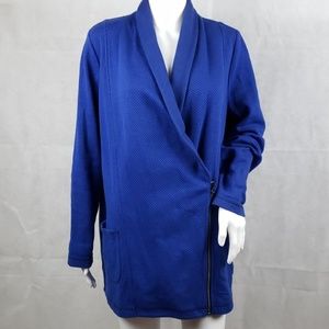 TALBOTS Blue Zip-Up Jacket